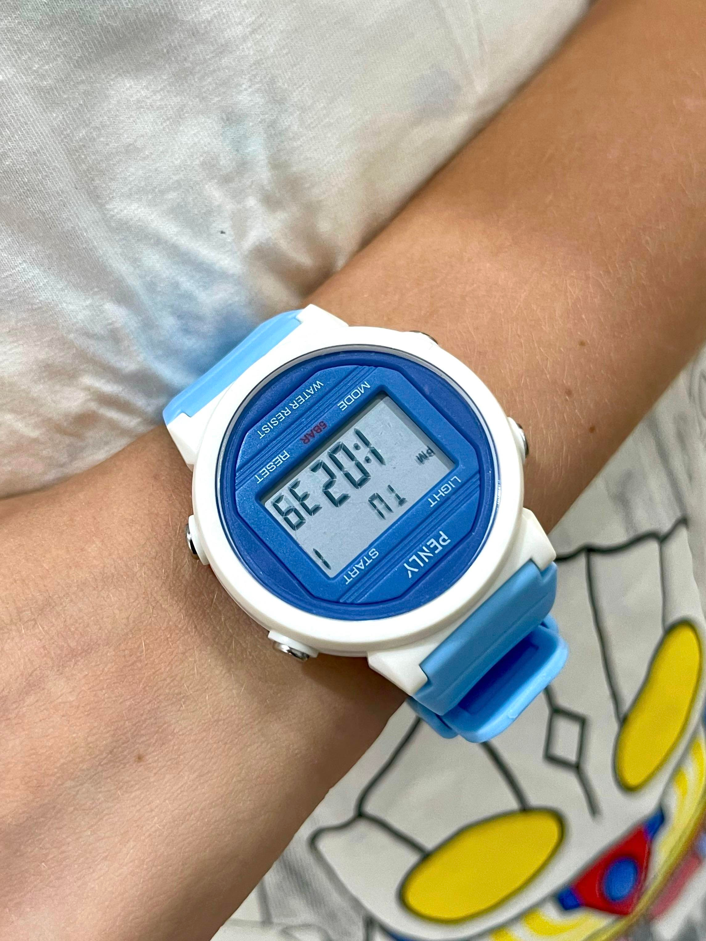 Penly Su Geçirmez Dijital Çocuk Kol Saati 219 Model Lacivert +4 Renk Kronometre-Alarmlı 5ATM 