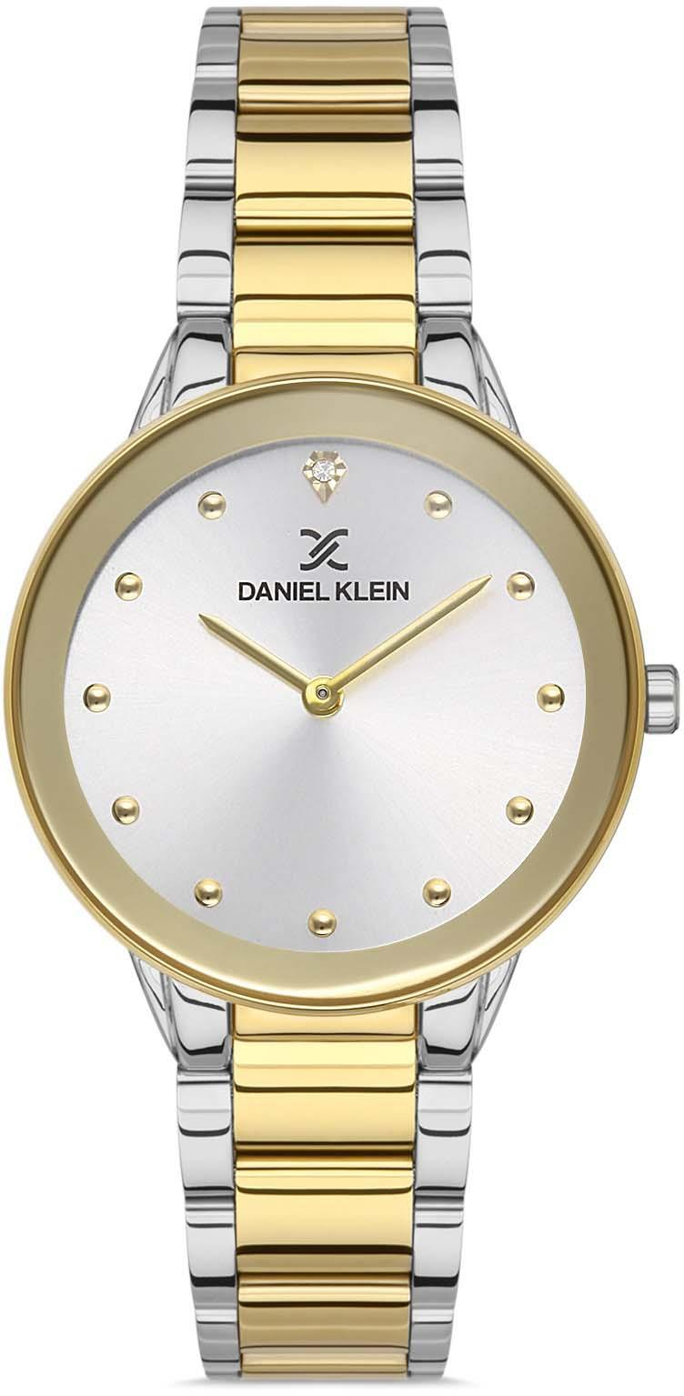 Daniel Klein Yeni Model Kadın Gümüş-Altın Renk Saniyesiz Kol Saati + Hediyeli Bileklik