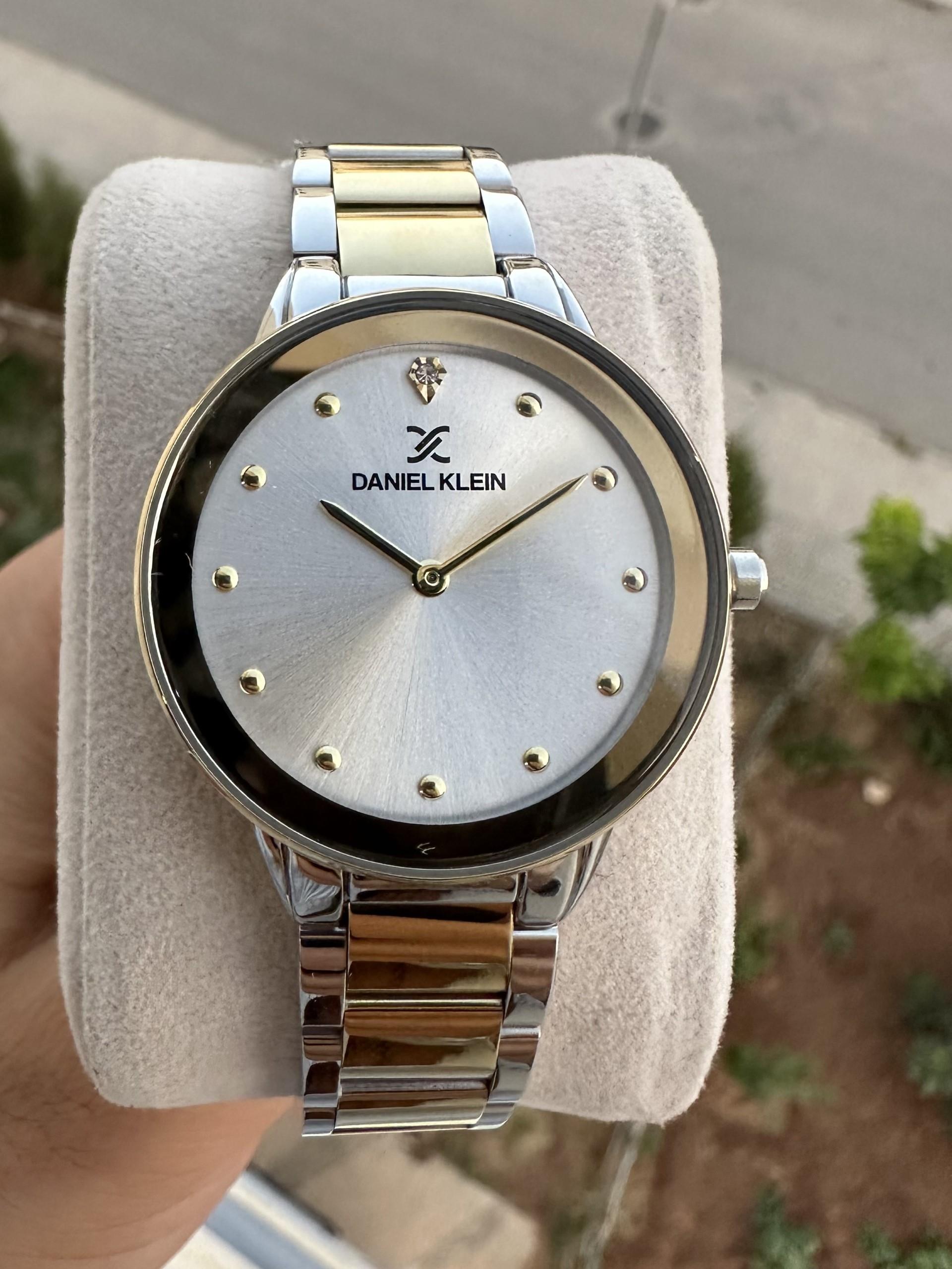 Daniel Klein Yeni Model Kadın Gümüş-Altın Renk Saniyesiz Kol Saati + Hediyeli Bileklik