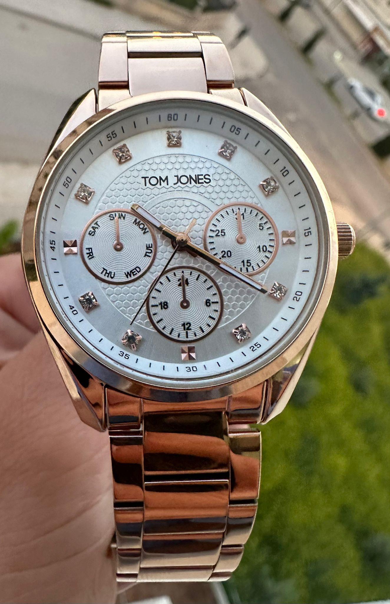 Tom Jones Bayan Kol Saati + Rose Renk Orjinal Garantili