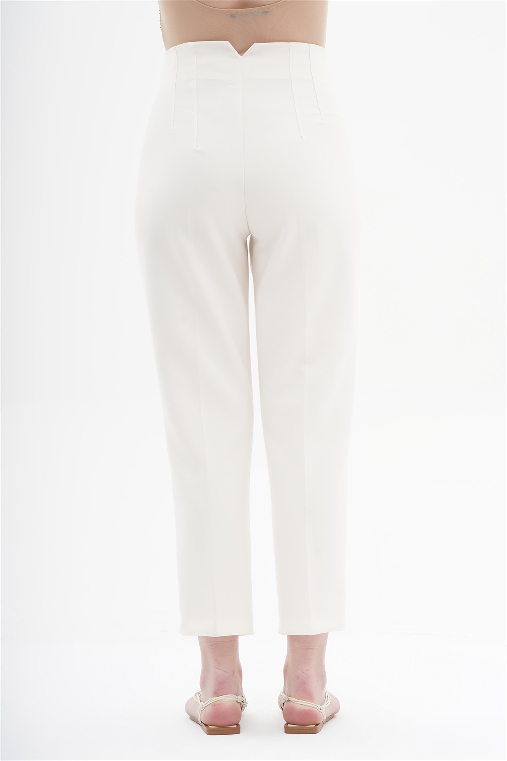 031041 - BG  DART DETAILED WRIST LENGTH PANTS