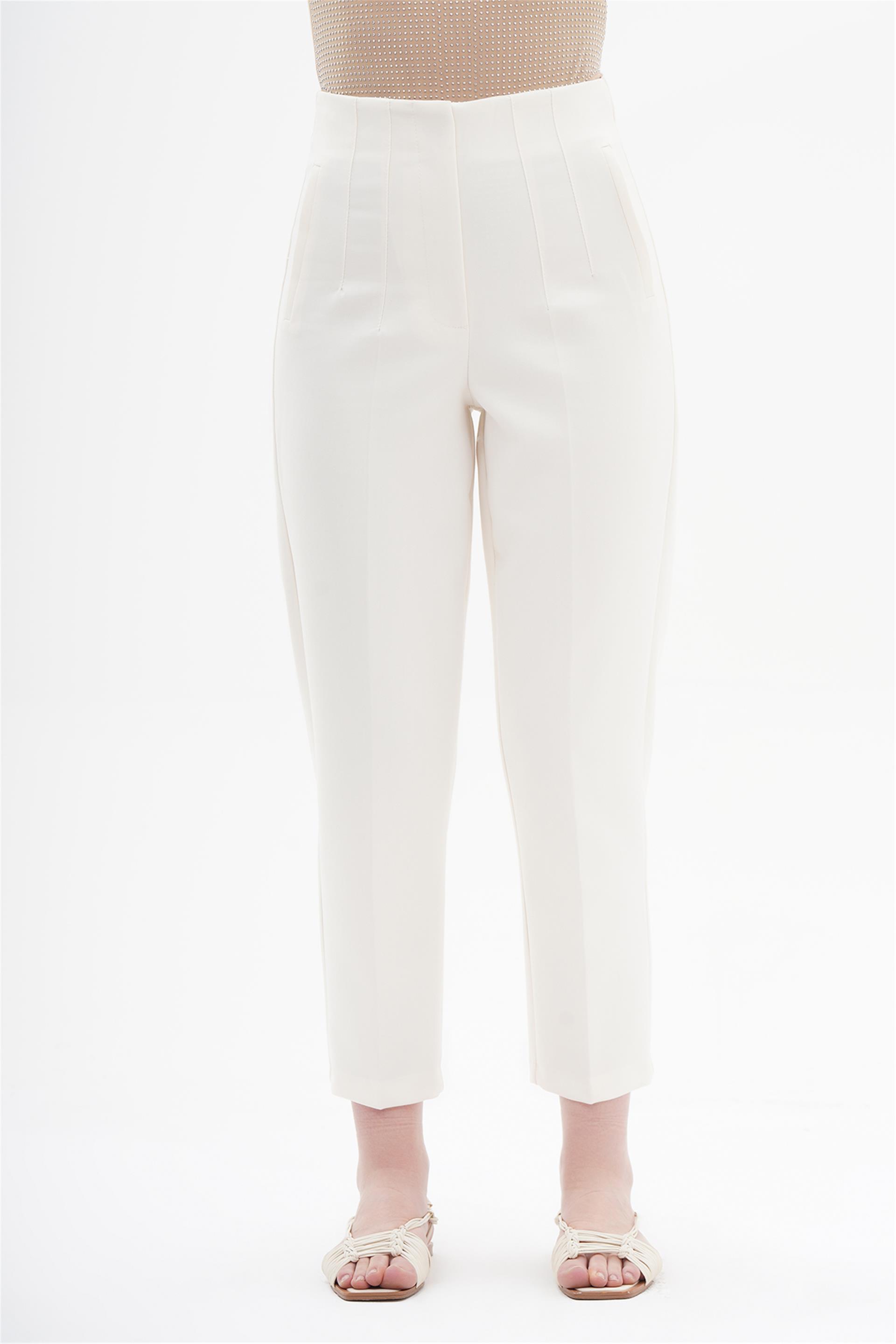 031041 - BG  DART DETAILED WRIST LENGTH PANTS