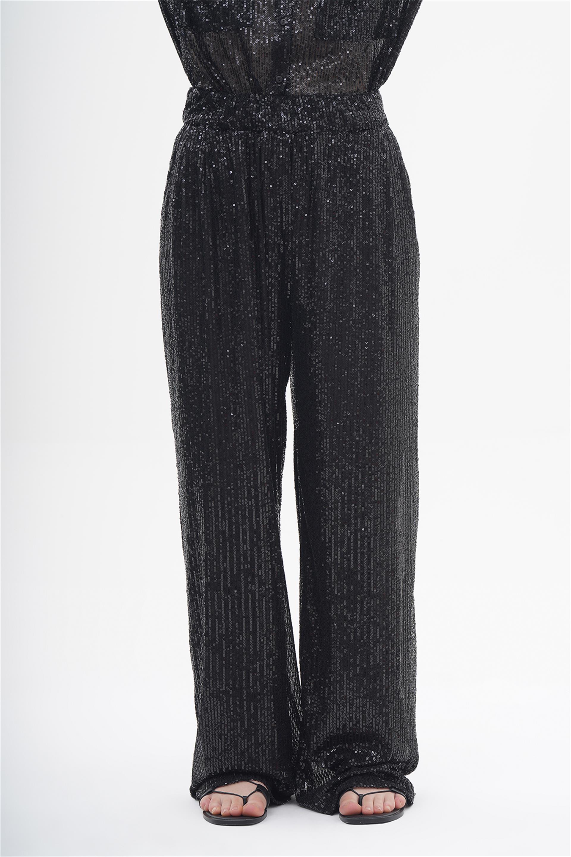 031104 SEQUIN ELASTIC BAND PANTS