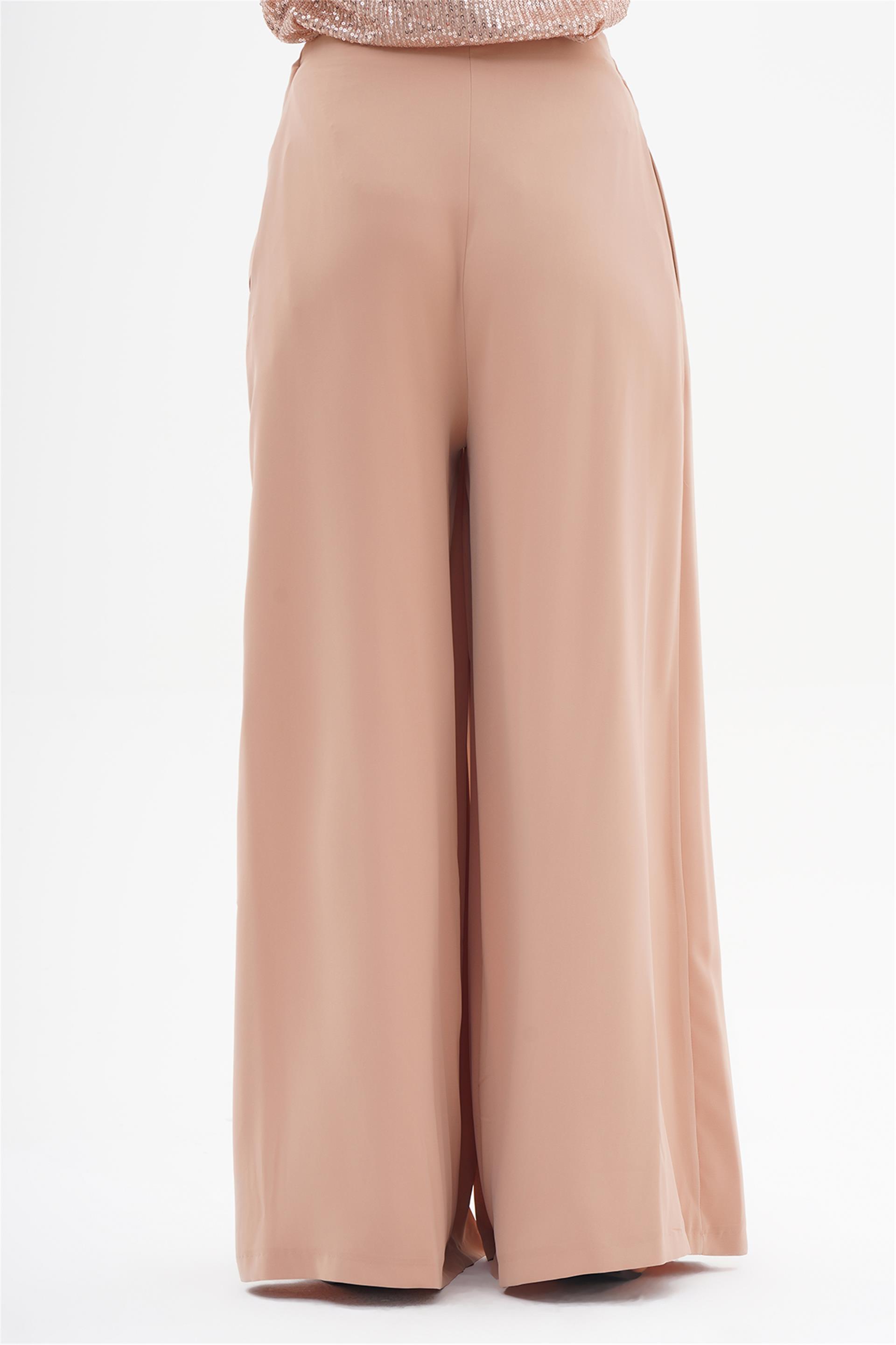 031111 DENSE PLEAT DETAILED PALAZZO PANTS