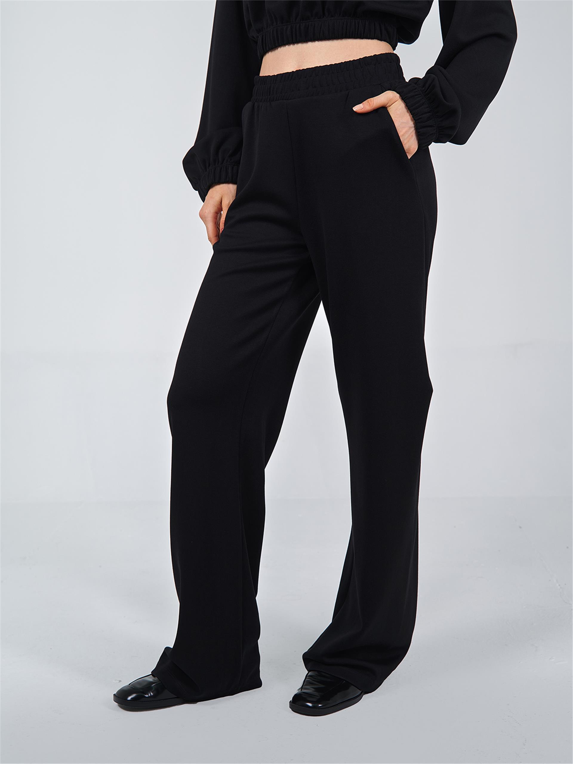 031265 KNITTED TROUSERS WITH ELASTIC WAIST