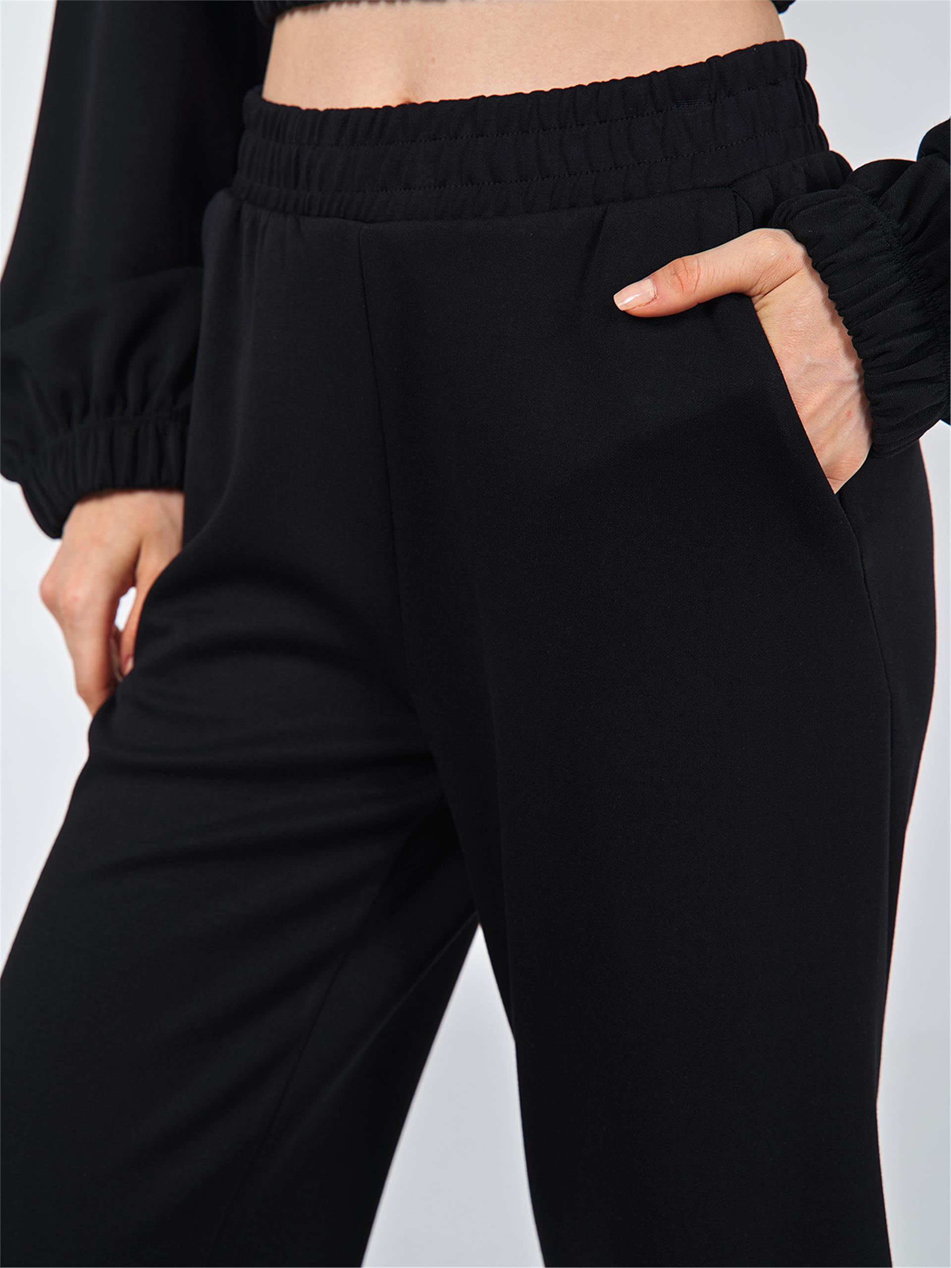 031265 KNITTED TROUSERS WITH ELASTIC WAIST