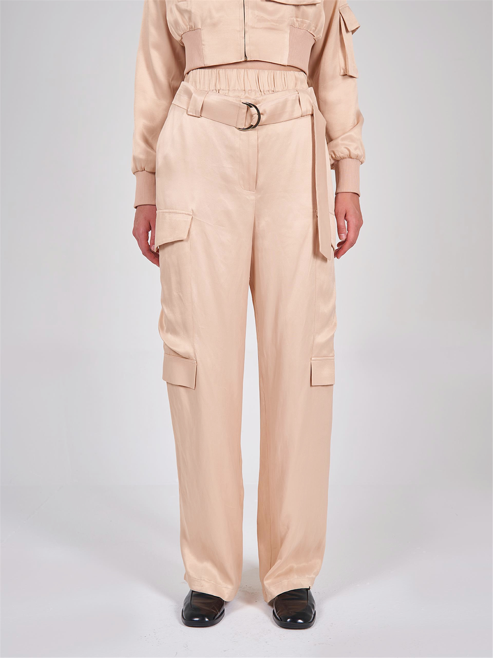 031281 STRAIGHT LEG WOVEN CARGO PANTS WITH BELLOW POCKET