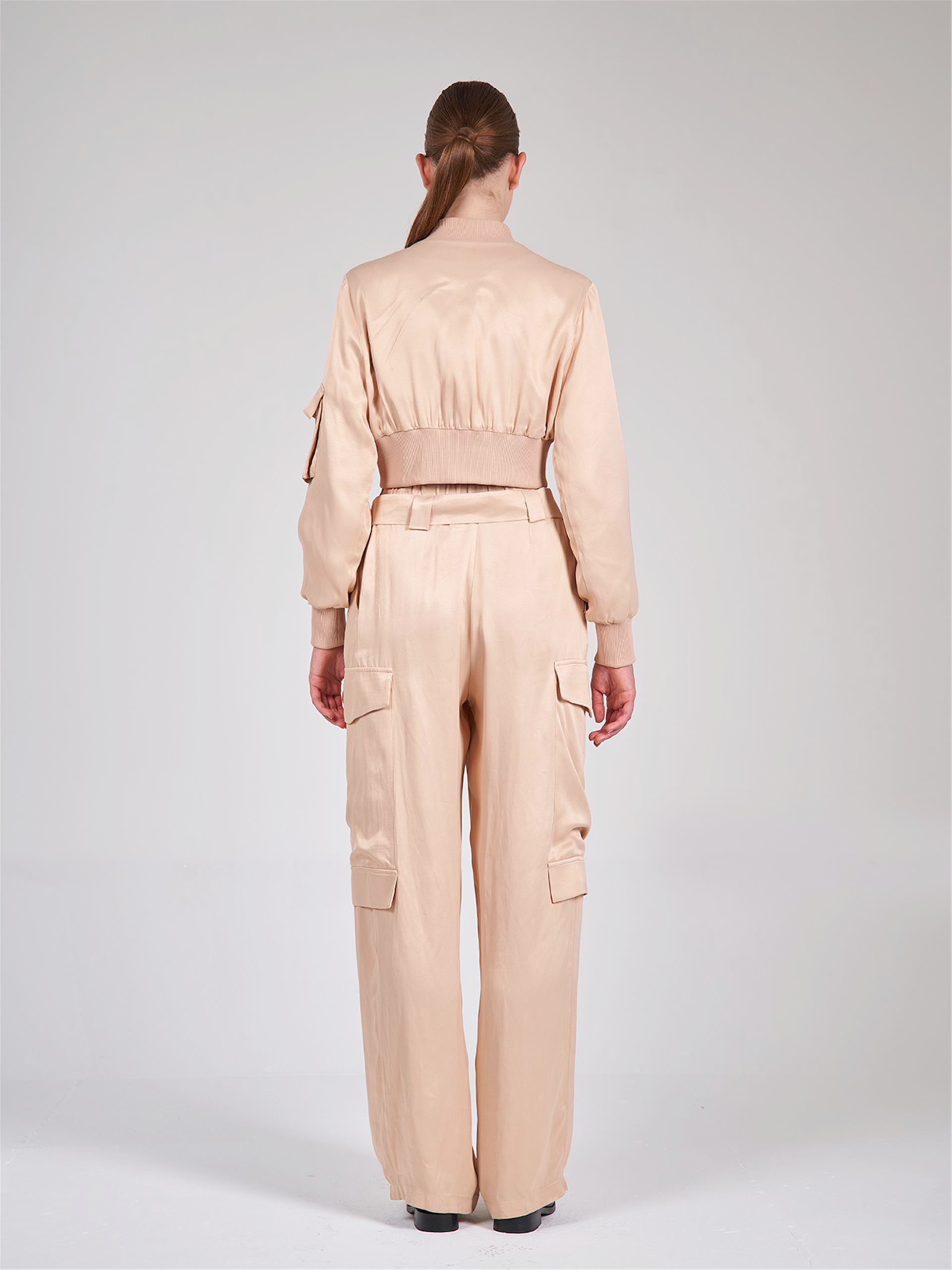 031281 STRAIGHT LEG WOVEN CARGO PANTS WITH BELLOW POCKET