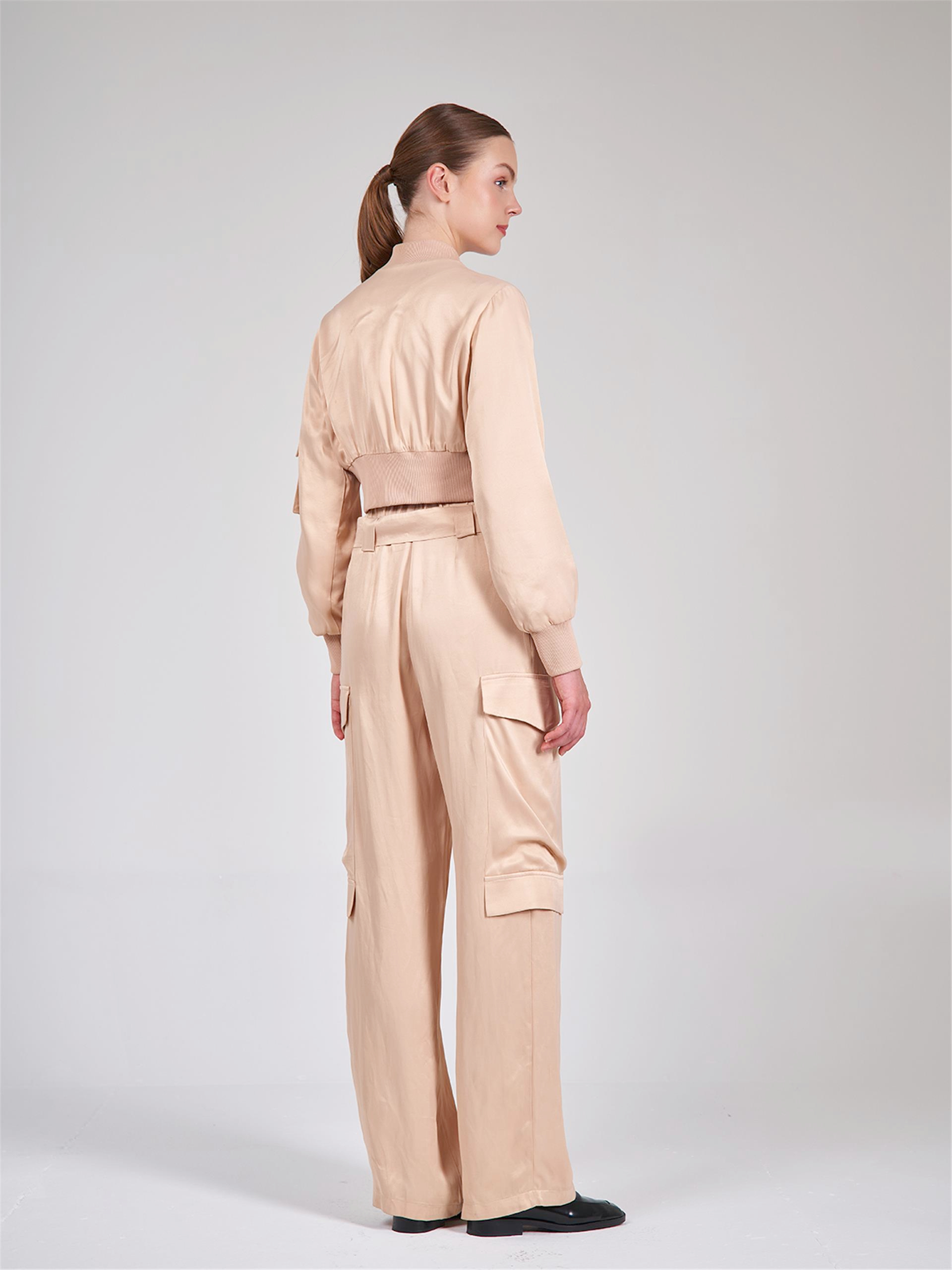031281 STRAIGHT LEG WOVEN CARGO PANTS WITH BELLOW POCKET