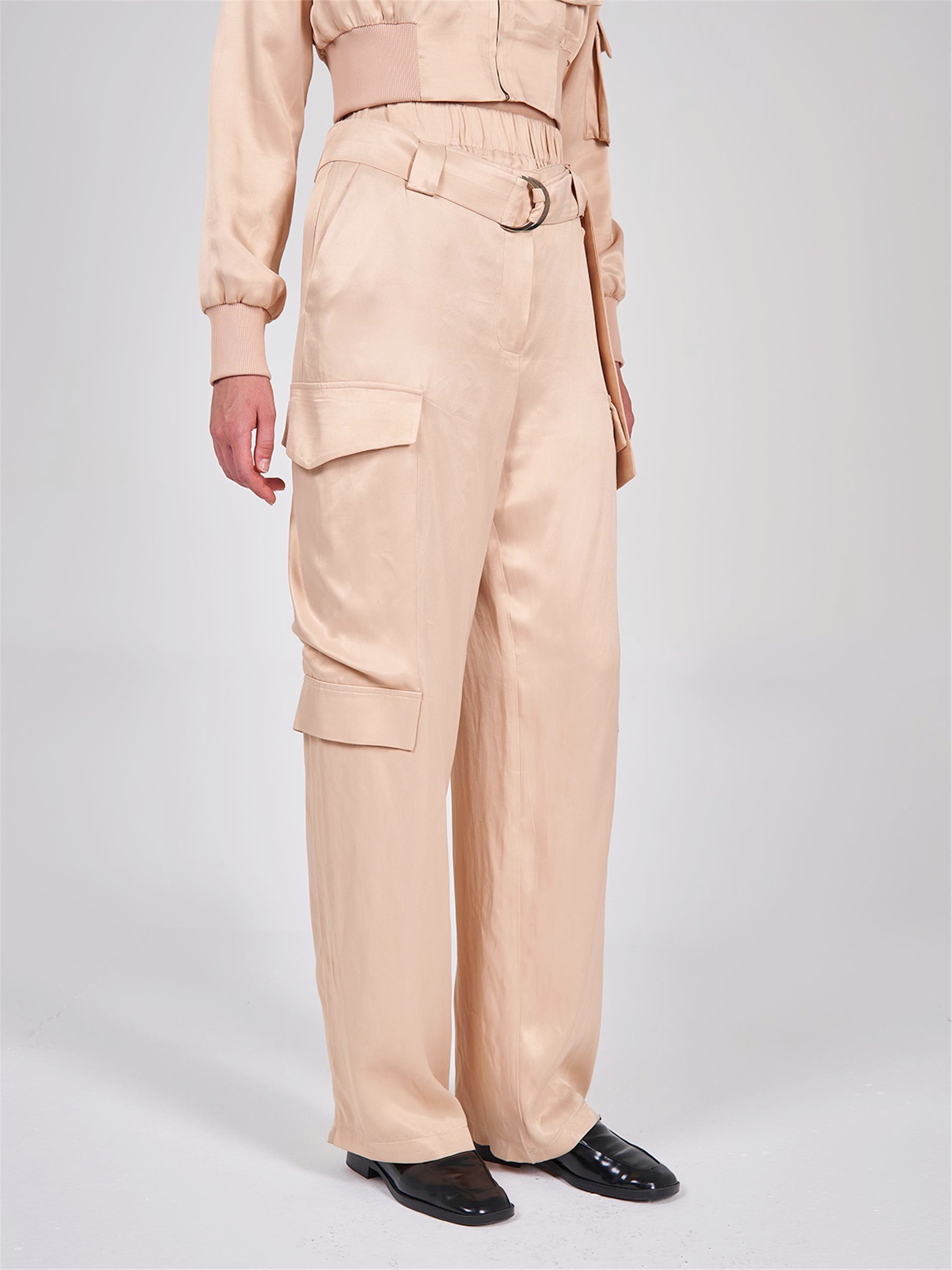 031281 STRAIGHT LEG WOVEN CARGO PANTS WITH BELLOW POCKET
