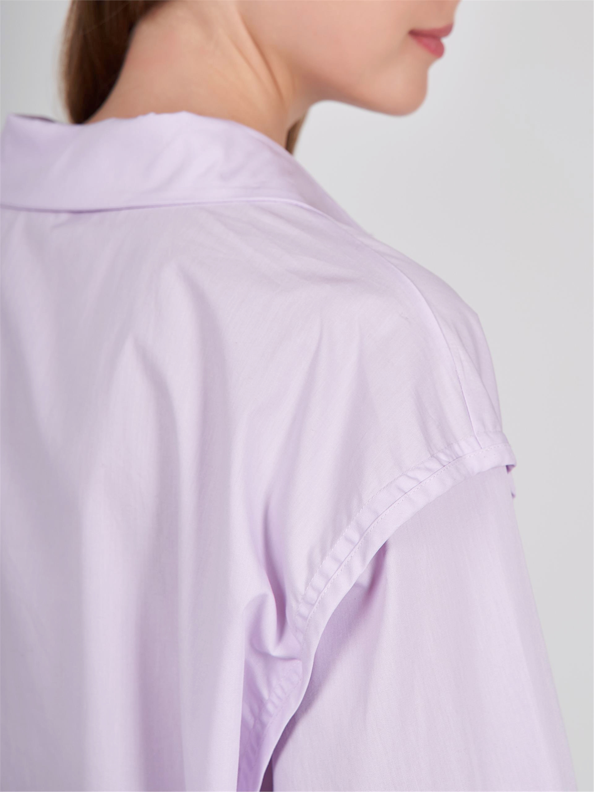 080505 LONG SLEEVE SHIRT WITH SHOULDER PADDING DETAIL
