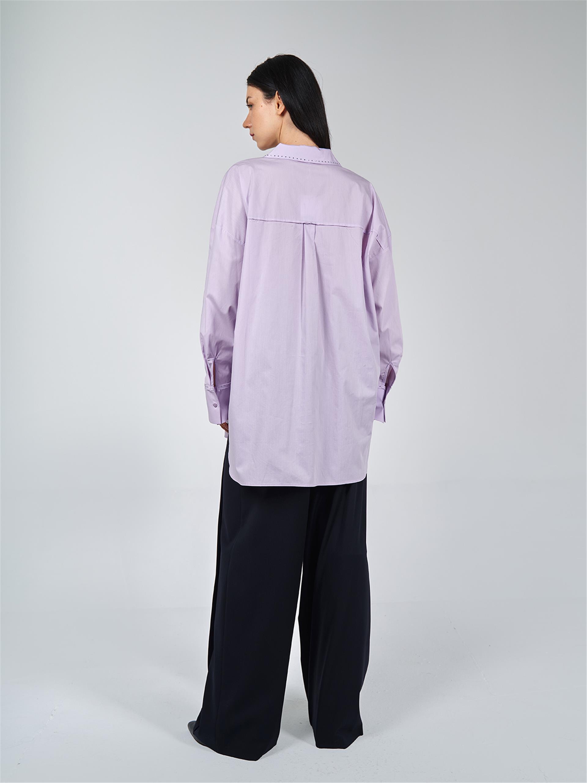 080509 OVERSIZED SHIRT WITH STUDS