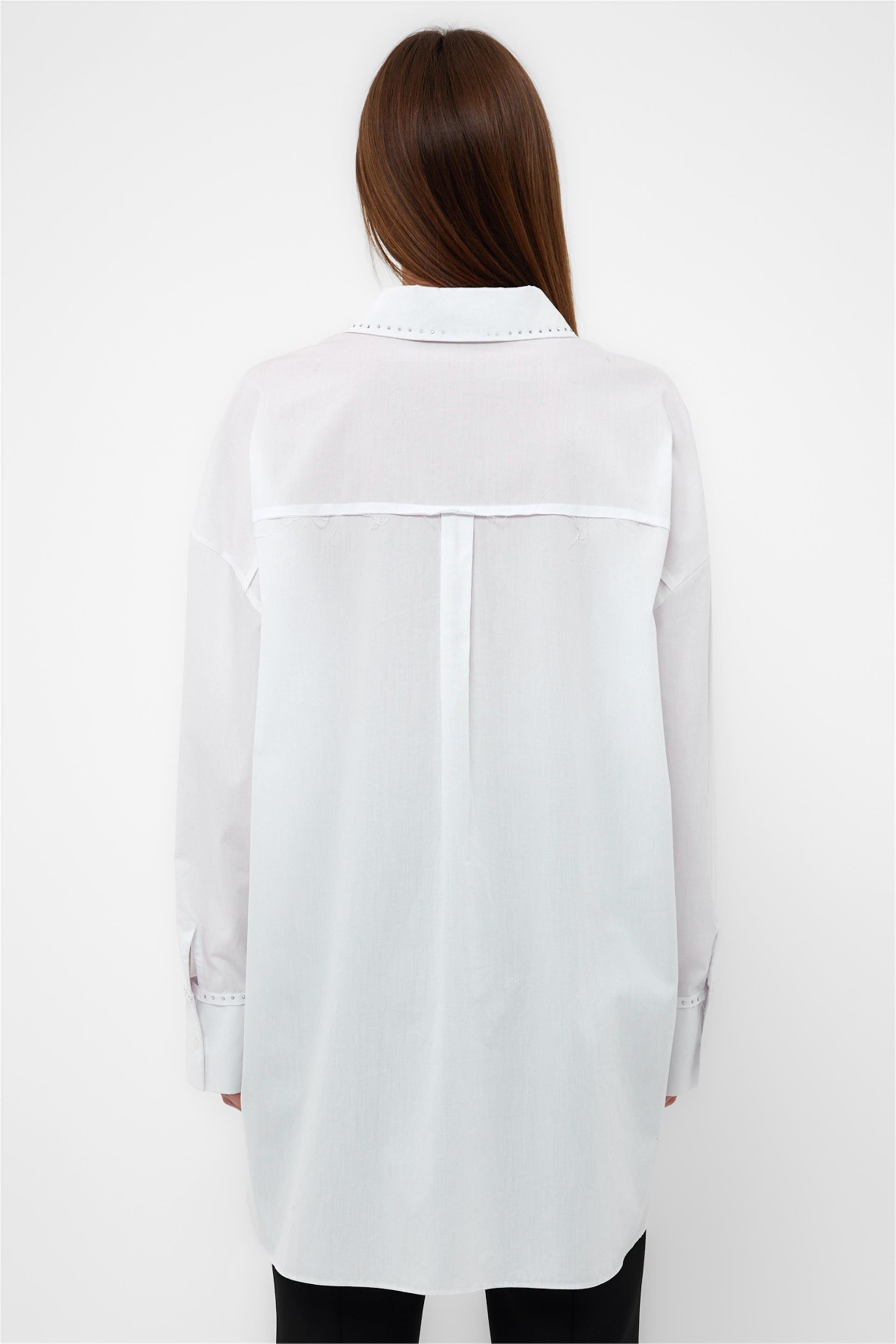 080509 OVERSIZED SHIRT WITH STUDS