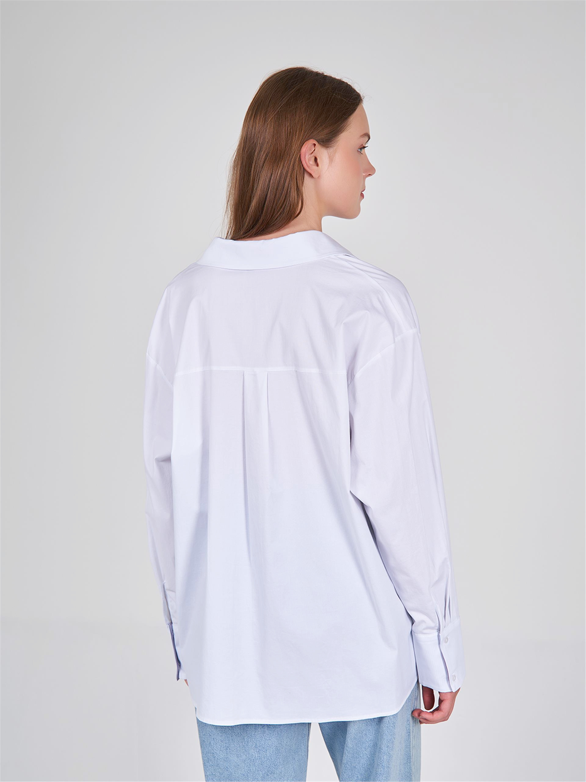 080521 OVERSIZED SHIRT WITH CONTRAST PIPING POCKET DETAIL 080504