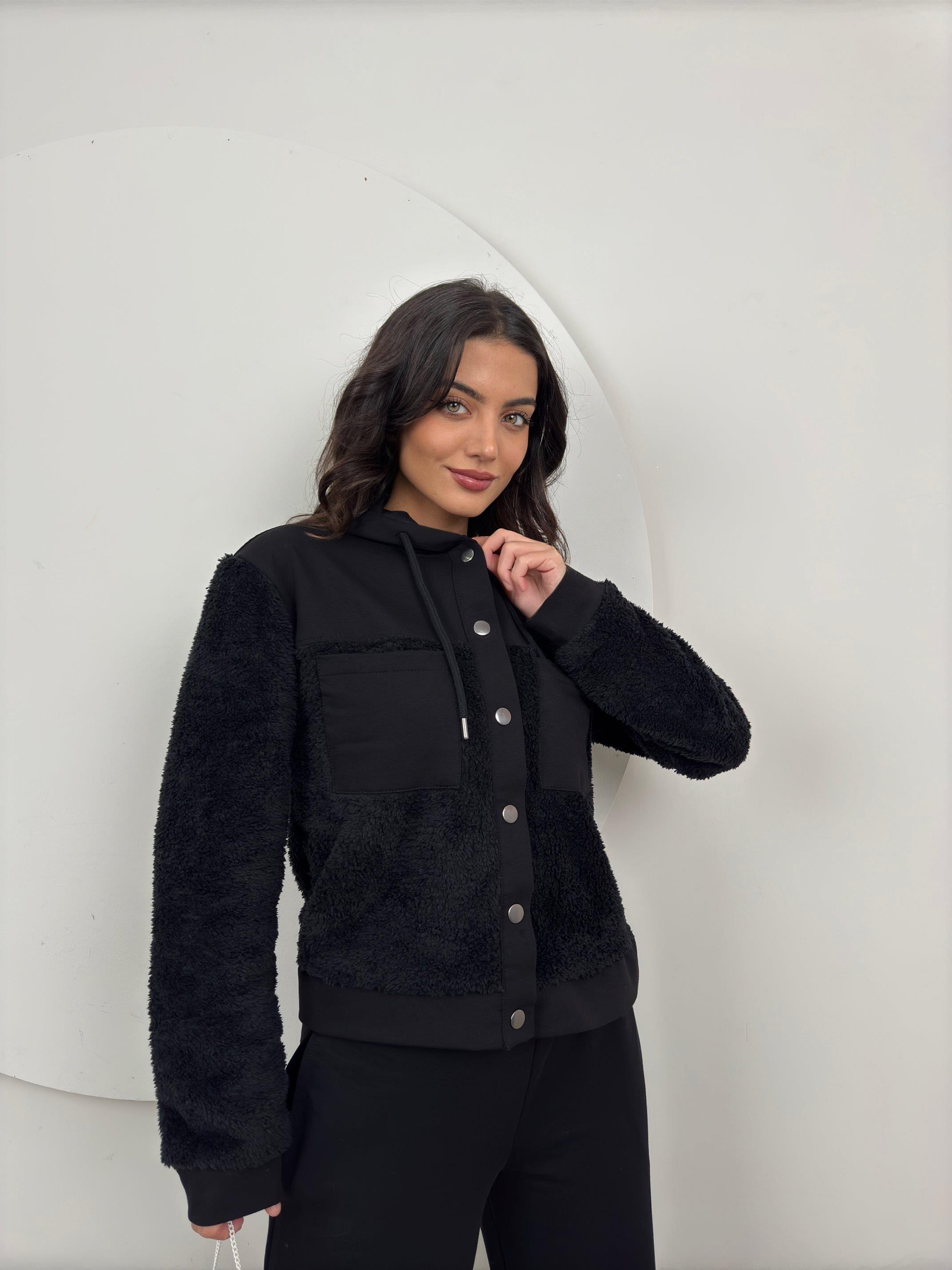 1079 PELUŞ DETAYLI İ EŞOFMAN TAKIM