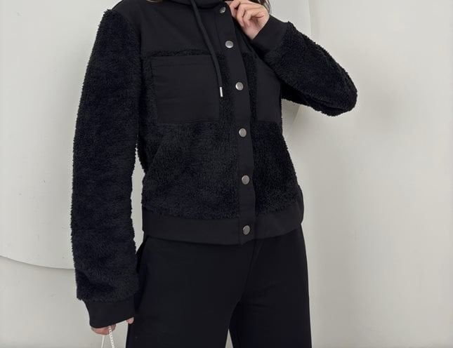 1079 PELUŞ DETAYLI İ EŞOFMAN TAKIM