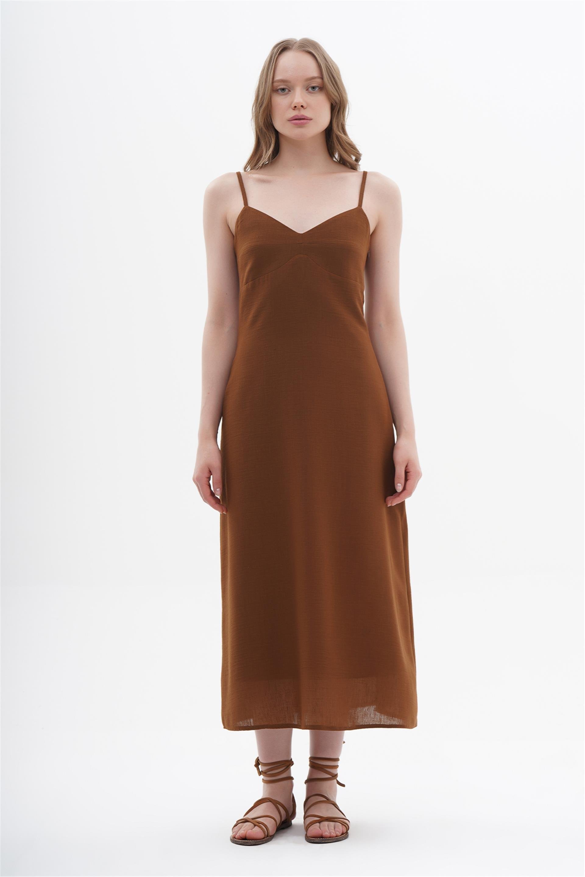111242 LINEN SLIP DRESS
