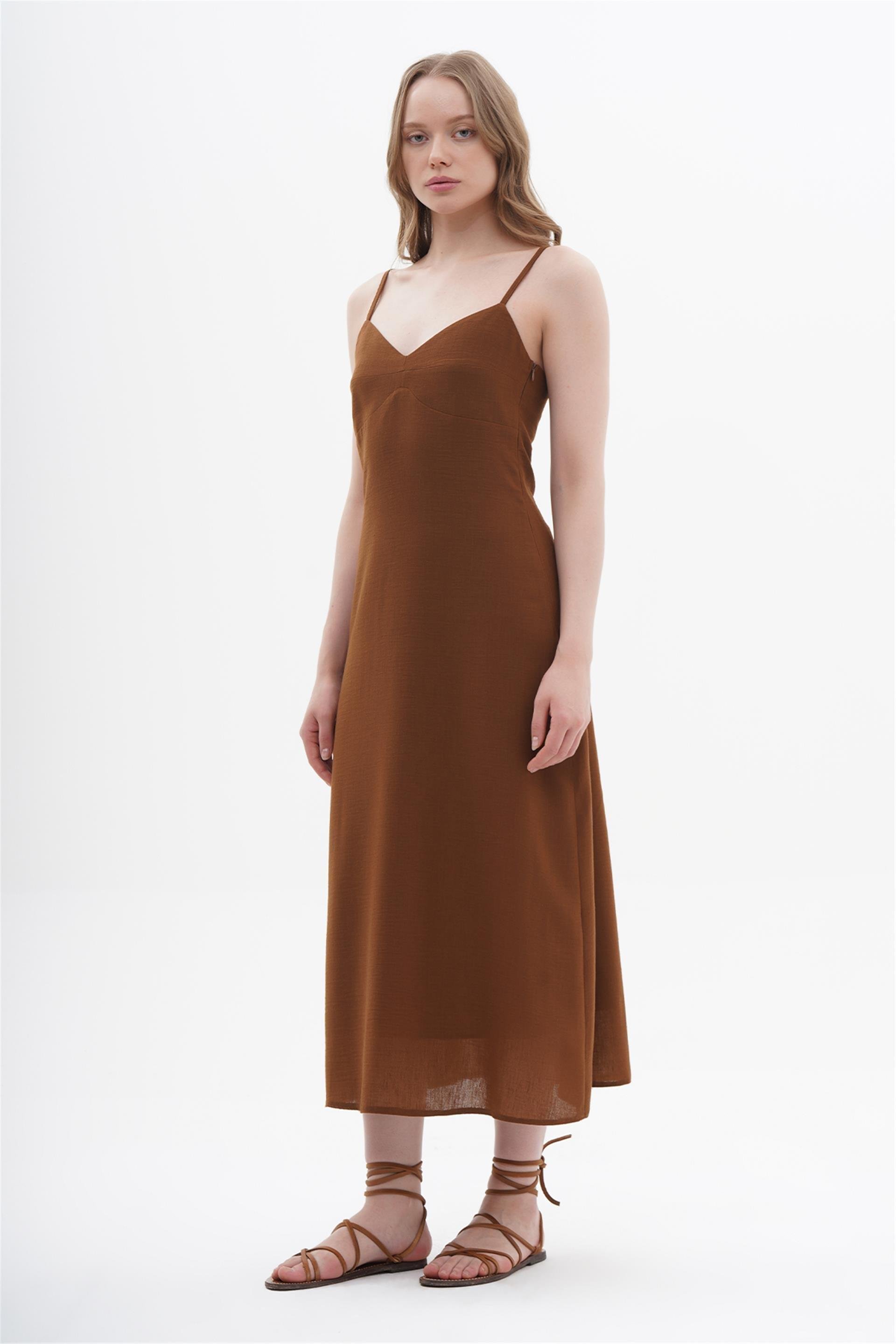 111242 LINEN SLIP DRESS