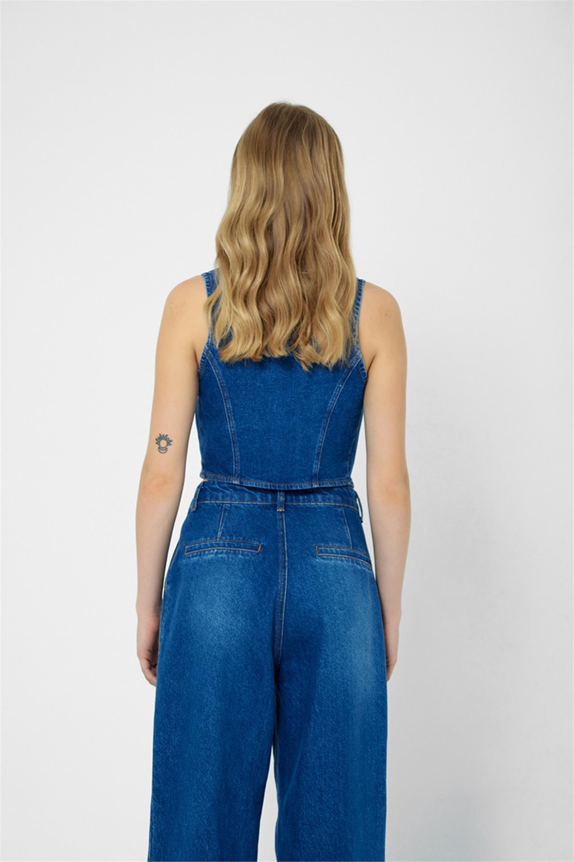 120451 AN-24 BUTTON UP DENIM VEST