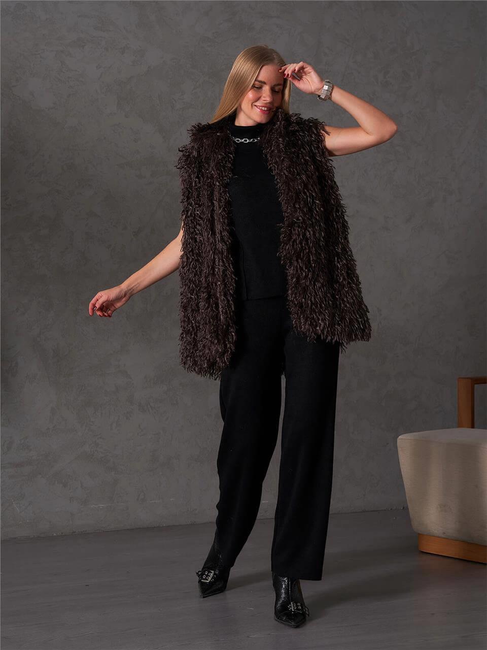 120553 Kolsuz Kürk Yelek