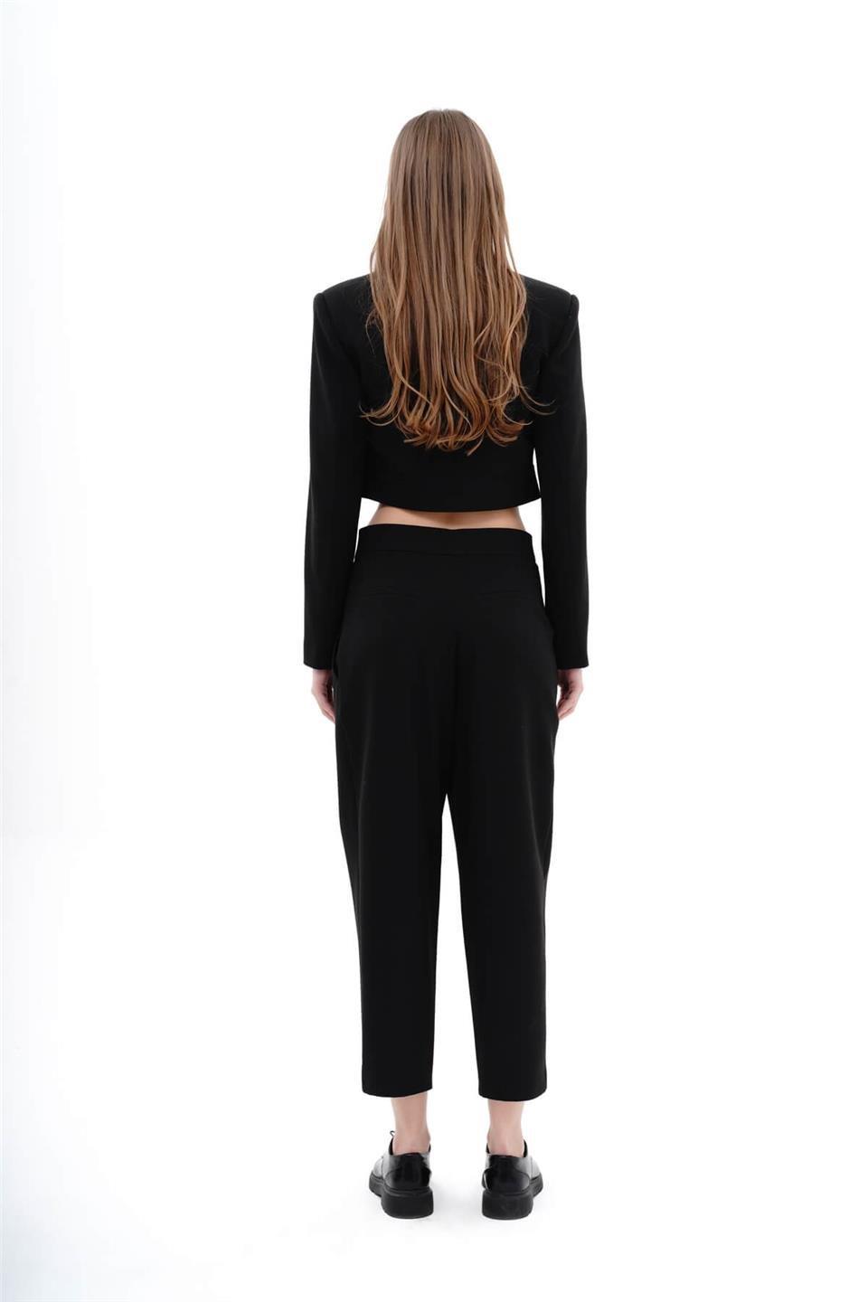 130801 CROP JACKET WITH PATCH POCKETS
