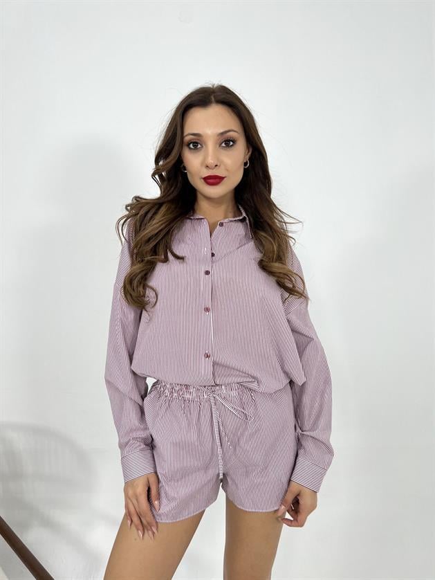 6829 TAKIM-BORDO ÇİZGİLİ