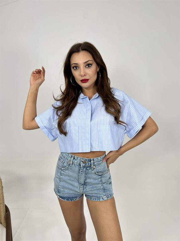 6882 BLUZ-SAN DİEGO ÇİZGİLİ