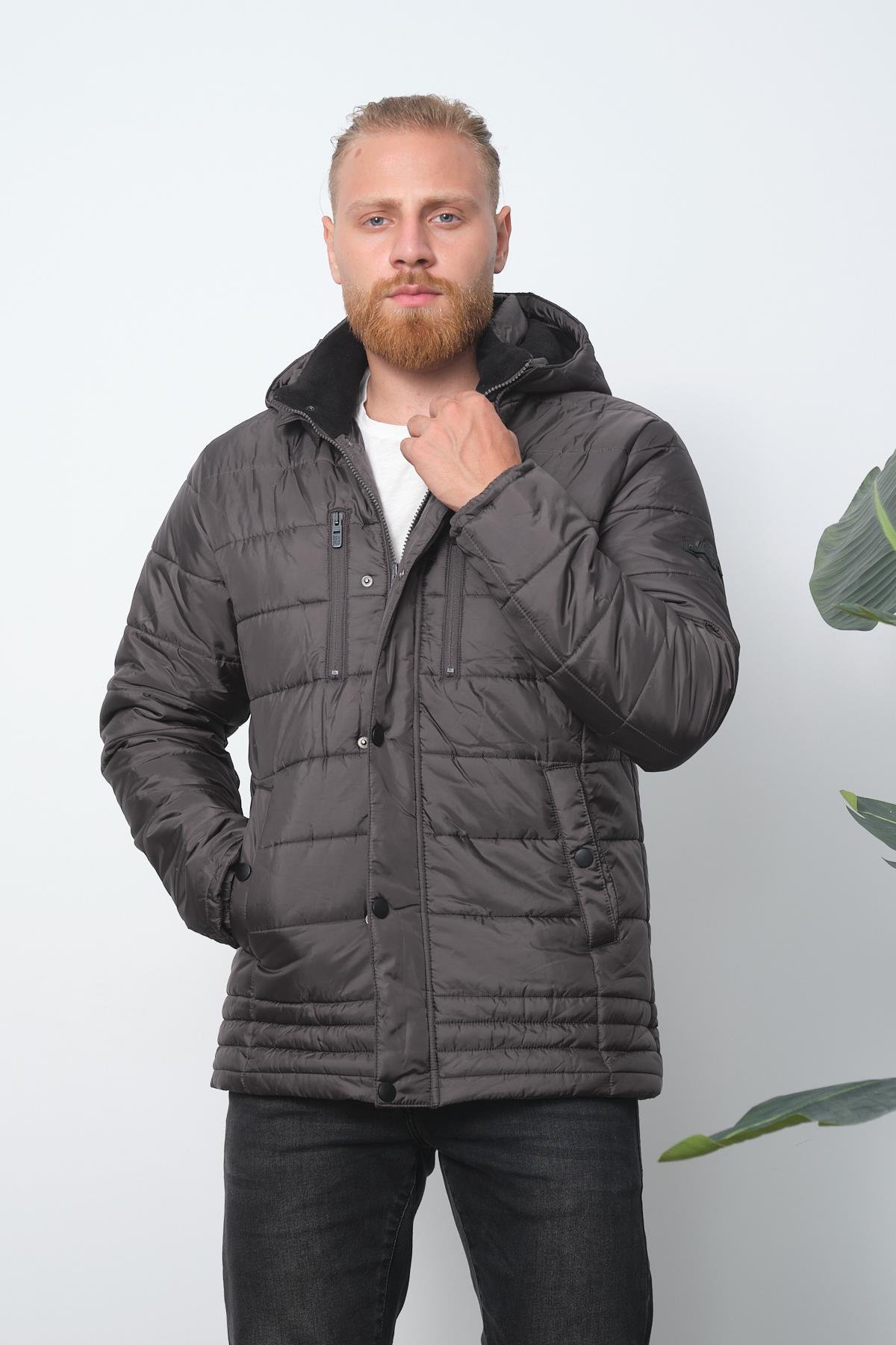 Wholesale Anthracite Polar Lined Coat 3753A