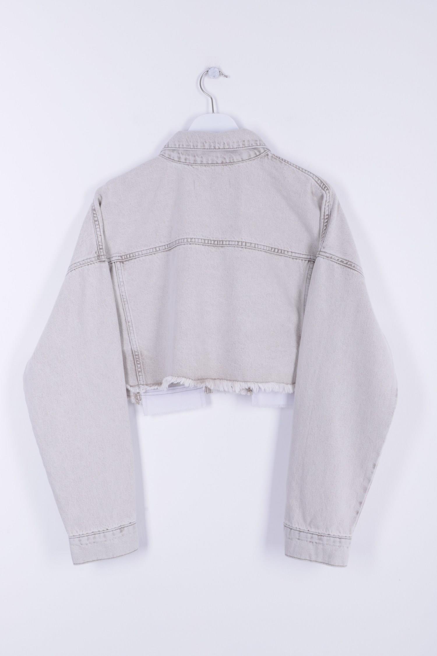 Astar Detaylı Kot Ceket 6016-29-(XS-L) Koyu Gri Kot