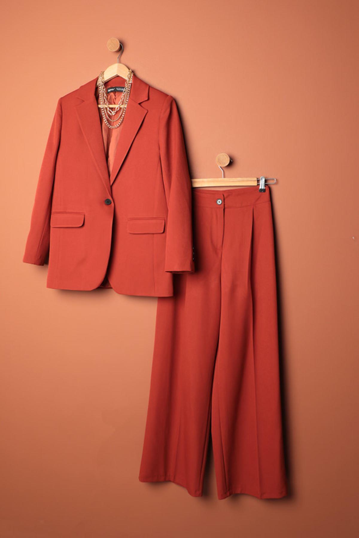 Atlas Fabric Women's Palazzo Trousers-Tile