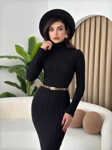 Avila Turtleneck Knitwear Dress