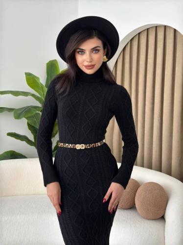 Avila Turtleneck Knitwear Dress