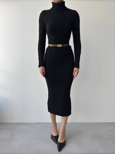 Avila Turtleneck Knitwear Dress