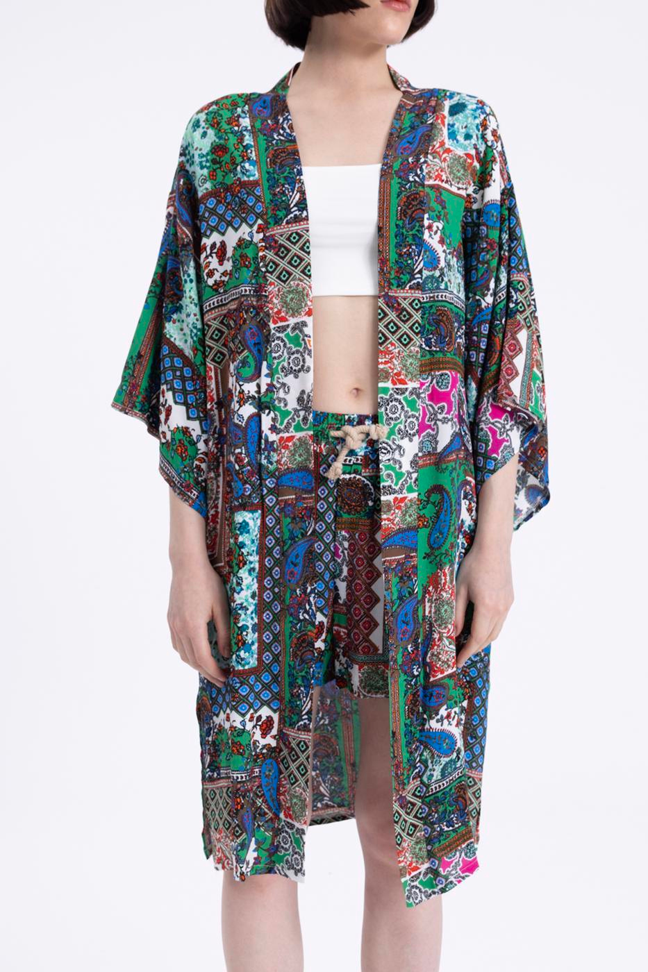 Bat sleeve kimono