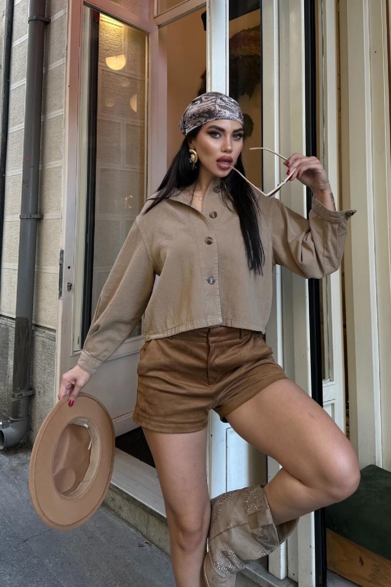 Bebe Yaka Gömlek 6095-17-(S-XL)