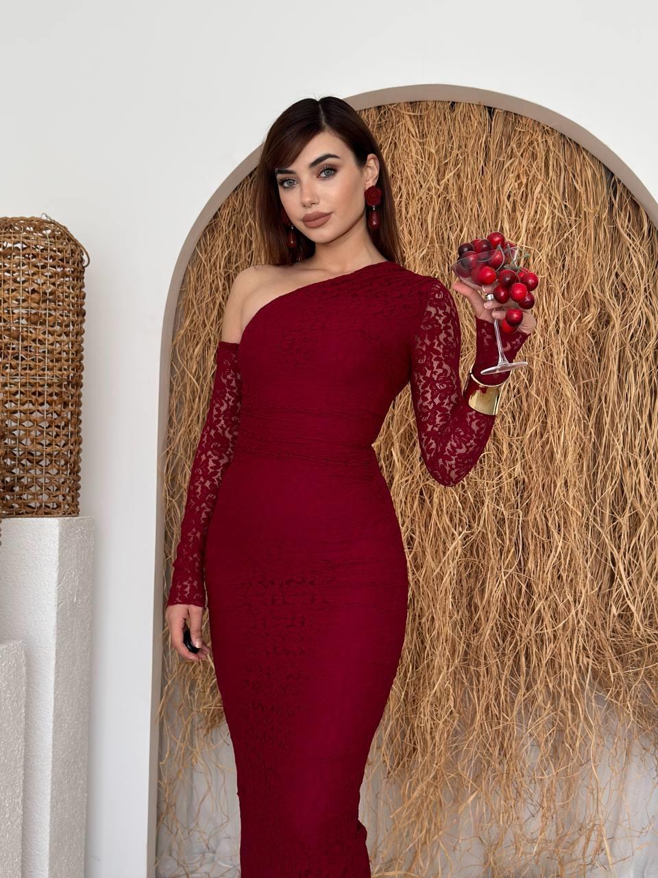 Bees One Shoulder Detailed Dress