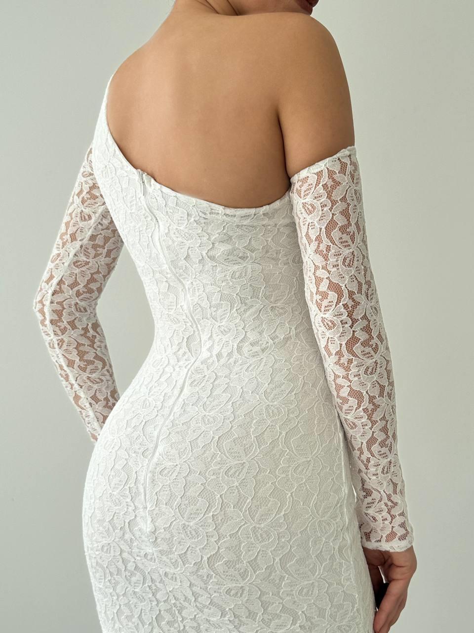 Bees One Shoulder Detailed Dress