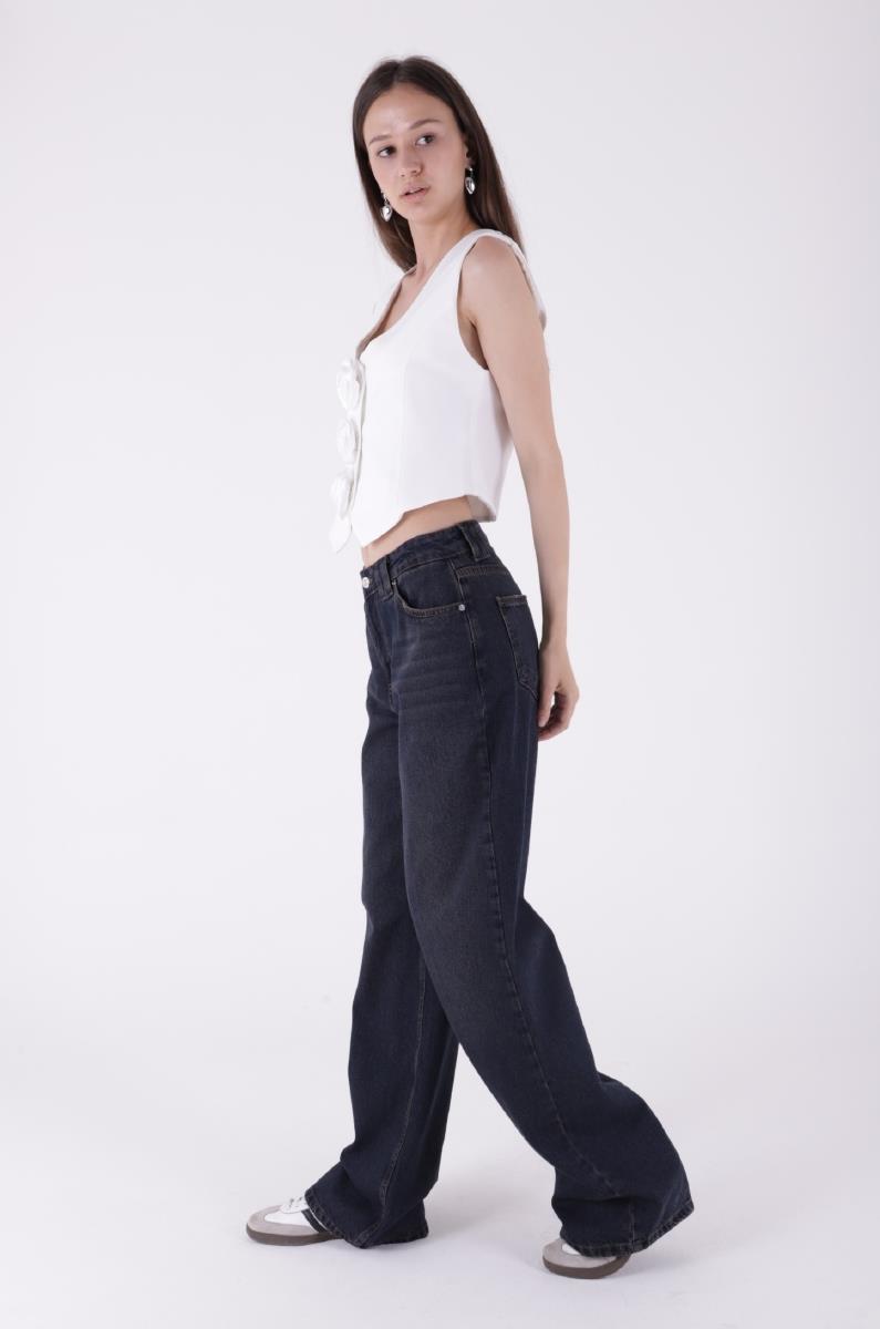 Bol Paça Baggy Relax Kot Pantolon 7031-19-(26-29)