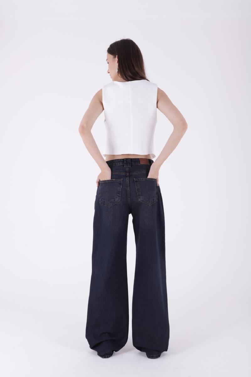 Bol Paça Baggy Relax Kot Pantolon 7031-19-(26-29)