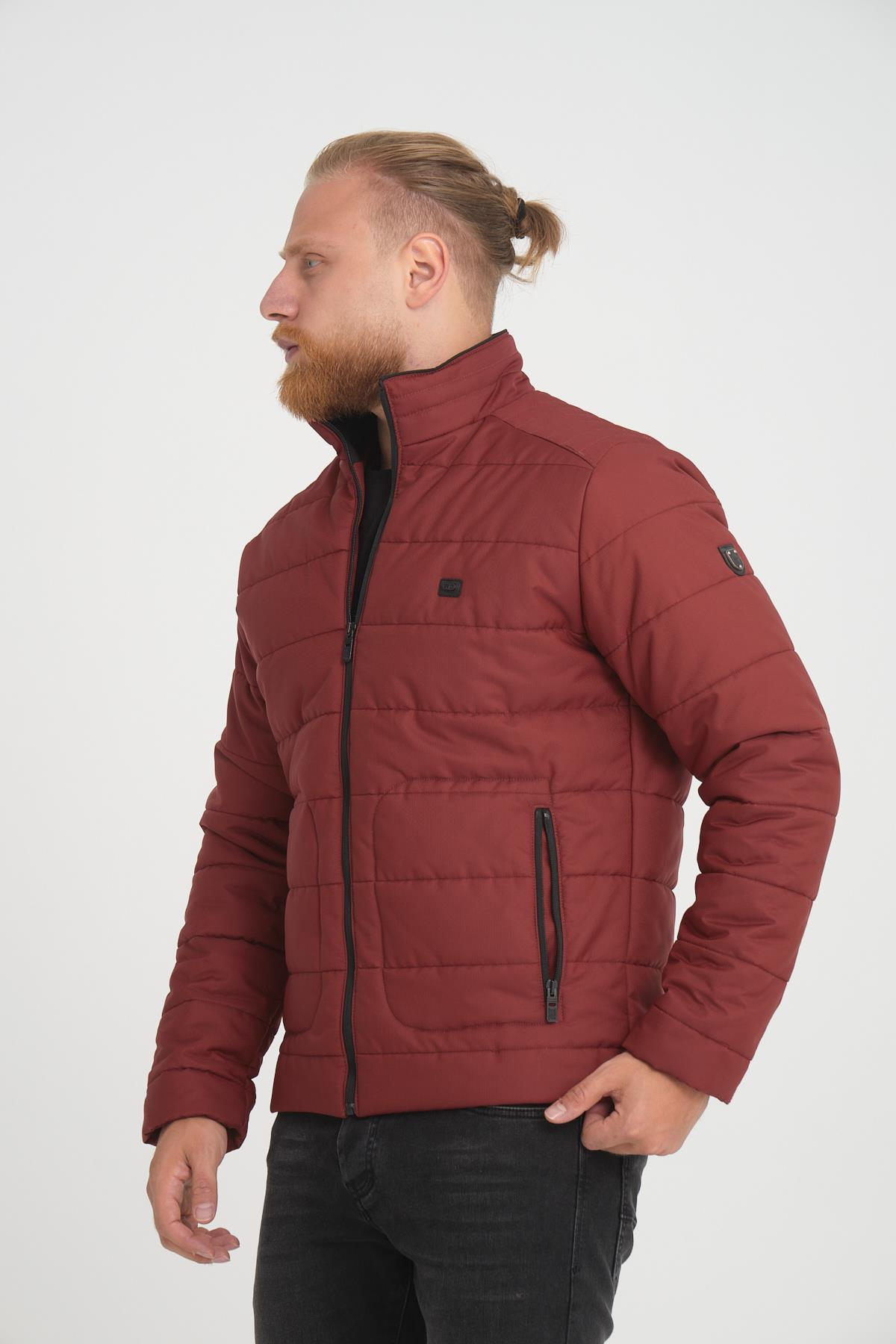 Wholesale Camel Ripstop Stand Collar Waterproof Jacket 3084C