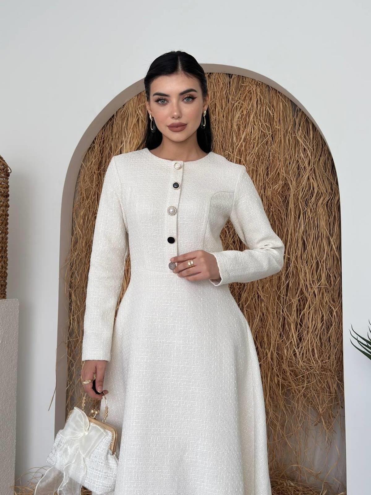 Cast Button Detailed Dress