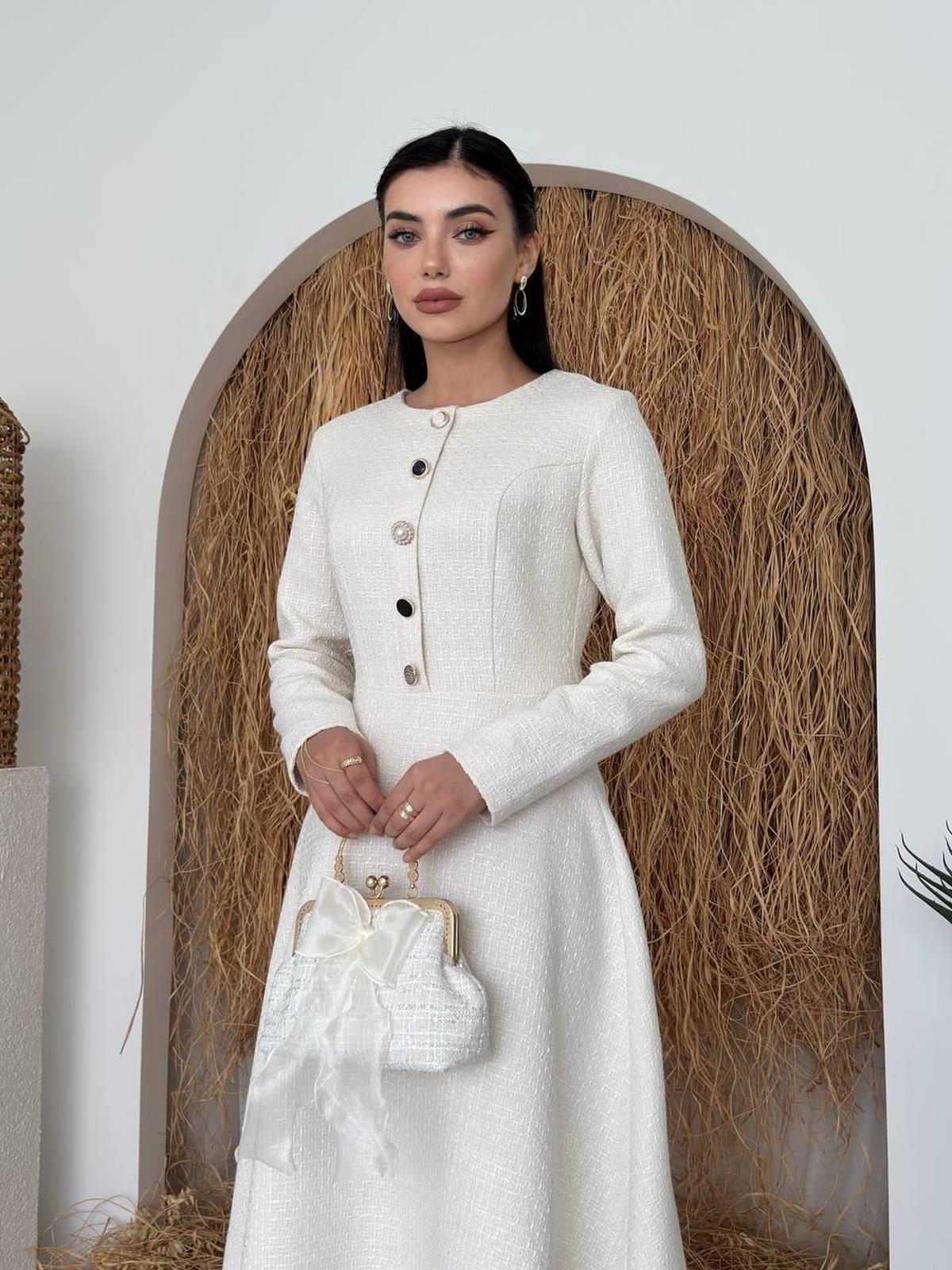 Cast Button Detailed Dress