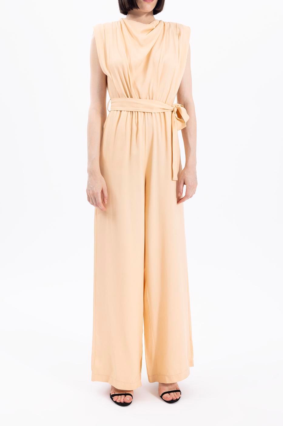 Cowl Neck Sleeveless Jumpsuit