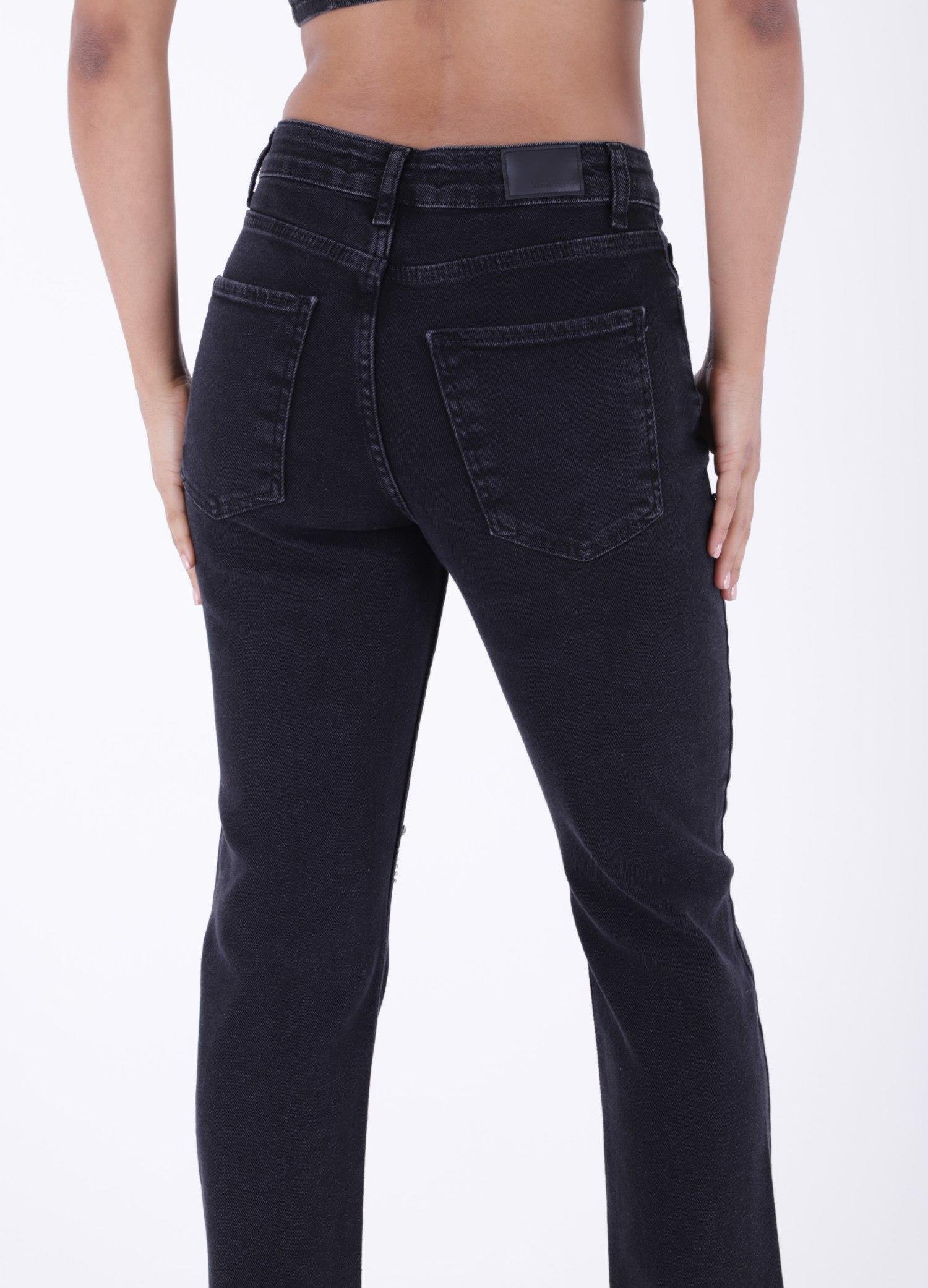 Damla Taşlı Mom Fit Kot Pantolon 7024-23-(26-31)