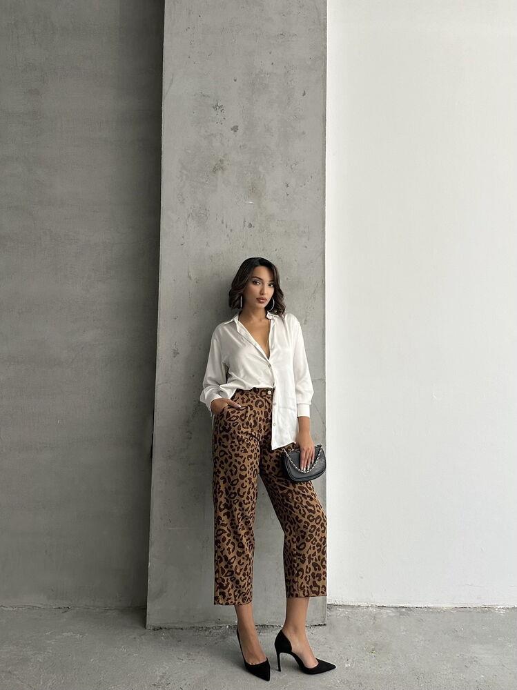 Desenli Toptan Pantolon - Kamel Kahve | TOPSHOW