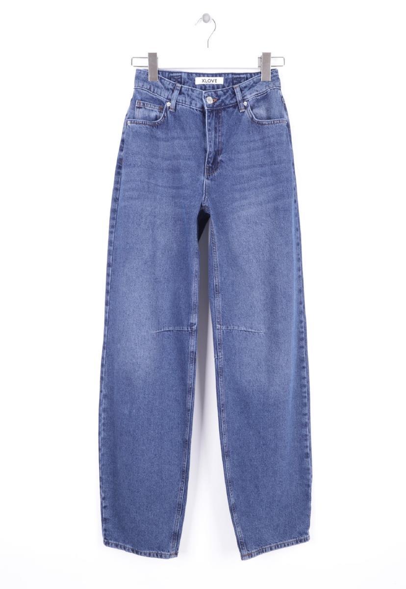 Dizi Pensli Baggy Kot Pantolon 7050-01-(28-33)