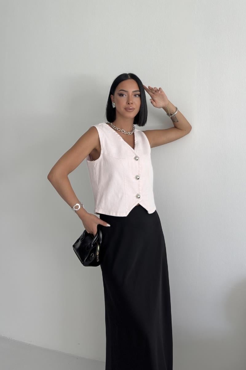 Düğmeli Yelek 6156-72-(S-XL)