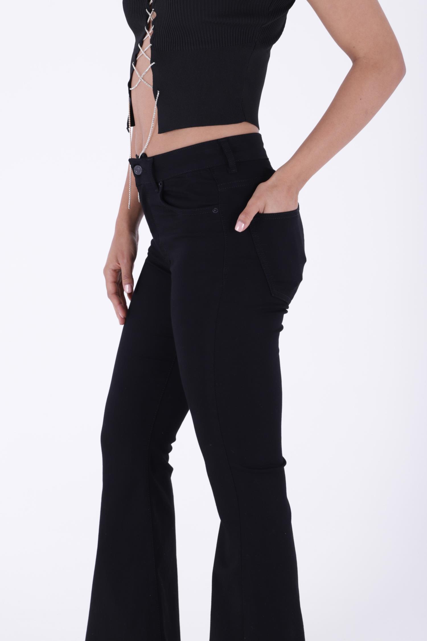 Geniş İspanyol Kot Pantolon 7067-50B(30-36)