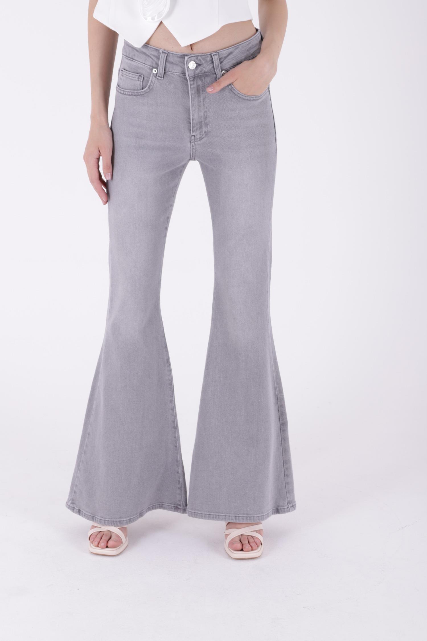 Geniş İspanyol Kot Pantolon 7067-50B(30-36)