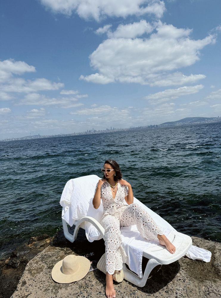 Güpürlü Toptan Pantolon - Ham | TOPSHOW